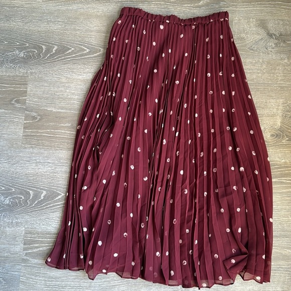 JASON WU Pleated Polka-Dot Midi Skirt 4 - Picture 8 of 11